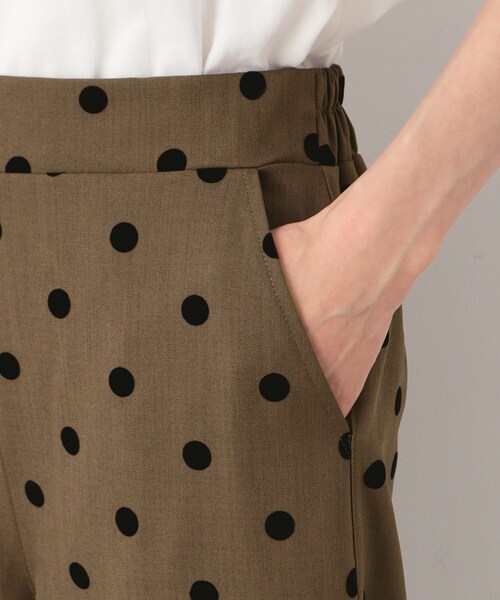 Dessin（デッサン）の「◆【後ろゴム・洗える】フロッキードットイージーパンツ（S～L）（その他パンツ・レディース・ブラック系/ダークブラウン系・02/01/03）」の21枚目の写真