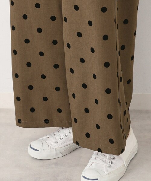 Dessin（デッサン）の「◆【後ろゴム・洗える】フロッキードットイージーパンツ（S～L）（その他パンツ・レディース・ブラック系/ダークブラウン系・02/01/03）」の22枚目の写真