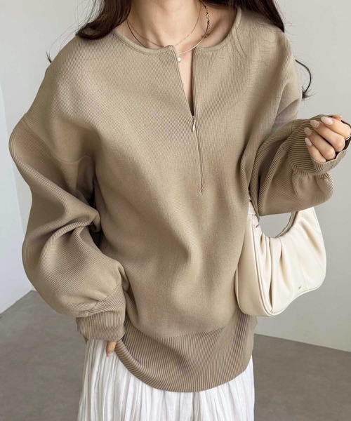 RYC様 ハーフジップニットプルオーバー[品番：GERW0010809]｜GeeRA（ジーラ