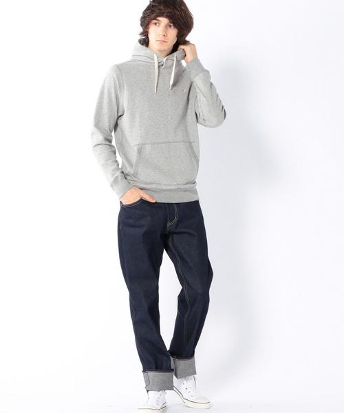 coen（コーエン）の「１ボタンスウェットパーカー（パーカー・メンズ・グレー/ネイビー・MEDIUM/LARGE/SMALL/X-LARGE）」の3枚目の写真