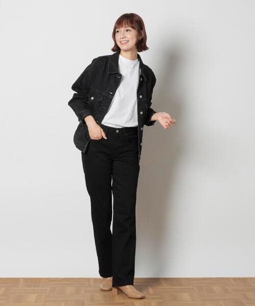 SOMETHING（サムシング）の「SOMETHING(サムシング)【レディース】「ELSA」スタンダードストレートパンツ（その他パンツ・レディース・ブラック・25inch/26inch/27inch/28inch/29inch/30inch）」の13枚目の写真
