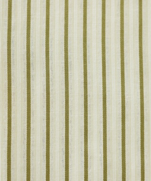 n'OrLABEL（ノアールレーベル）の「『バンドカラーストライプ柄シャツ』（シャツ/ブラウス・レディース・ネイビー/ブラウン/グリーン・1/2）」の12枚目の写真