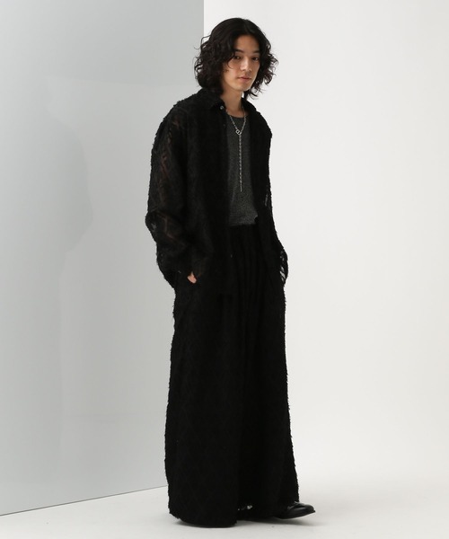 HARE（ハレ）の「【SET UP対応】シアーシャギーワイドパンツ(HARE)（その他パンツ・メンズ・ブルー/ブラック・FREE）」の8枚目の写真