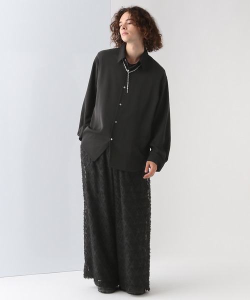 朔*夜様 【ほぼ未使用】HARE シアーシャギージャガードシャツ / パンツ　セ 朔*夜様 【ほぼ未使用】HARE シアーシャギージャガードシャツ / パンツ セ