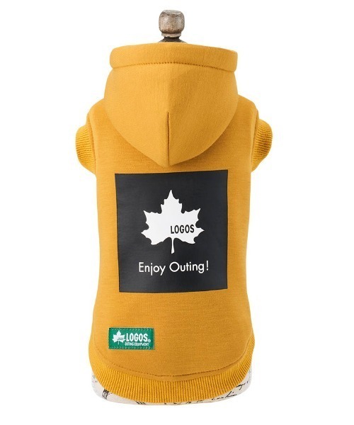 LOGOS(ロゴス)の「LOGOS/もちのびボックスロゴパーカー(ペットウェア・メンズ・イエロー/ブラック・XS/S/M/L/2L/3L)」の14枚目の写真