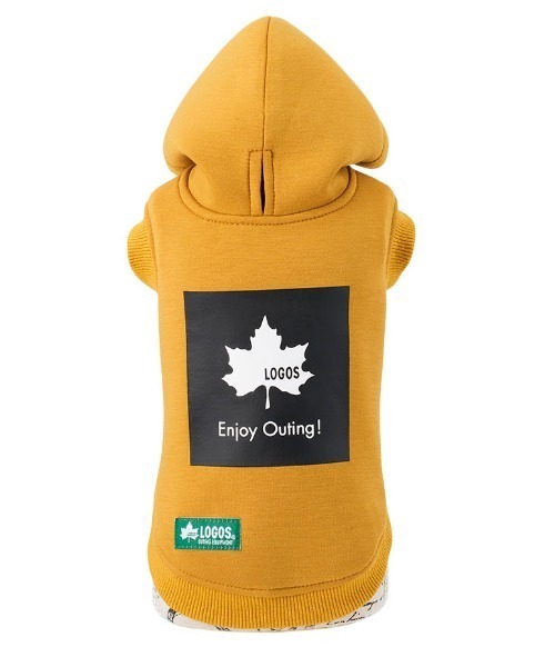 LOGOS(ロゴス)の「LOGOS/もちのびボックスロゴパーカー(ペットウェア・メンズ・イエロー/ブラック・XS/S/M/L/2L/3L)」の15枚目の写真