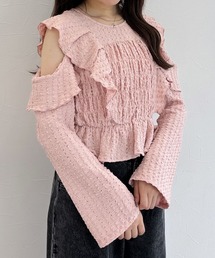 Heather | ショルダーカットフリルブラウス 142018(シャツ/ブラウス)