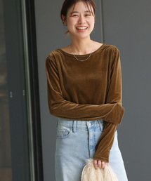 シアーベロア2WAYプルオーバー