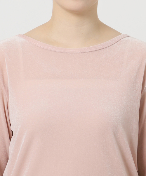 JOURNAL STANDARD relume(ジャーナルスタンダード レリューム)の「シアーベロア2WAYプルオーバー(Tシャツ/カットソー・レディース・チャコールグレー/ピンク/ブラウン・FREE)」の14枚目の写真