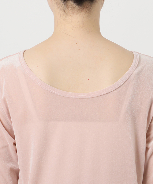 JOURNAL STANDARD relume(ジャーナルスタンダード レリューム)の「シアーベロア2WAYプルオーバー(Tシャツ/カットソー・レディース・チャコールグレー/ピンク/ブラウン・FREE)」の13枚目の写真