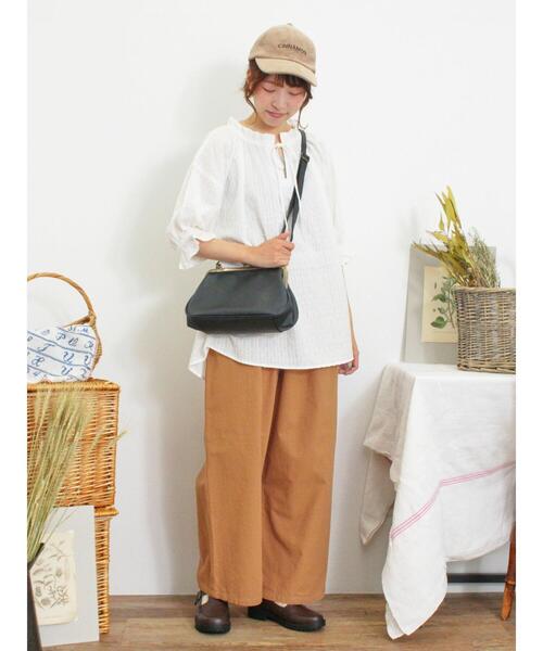 Samansa Mos2(サマンサ モスモス)の「【M/Lサイズ】ツイルイージーストレートパンツ(その他パンツ・レディース・カーキ/ブラウン/チャコールグレー・M/L)」の8枚目の写真