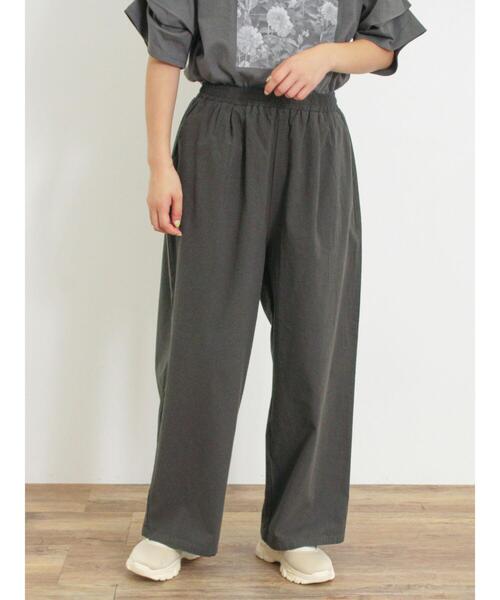 Samansa Mos2(サマンサ モスモス)の「【M/Lサイズ】ツイルイージーストレートパンツ(その他パンツ・レディース・カーキ/ブラウン/チャコールグレー・M/L)」の16枚目の写真