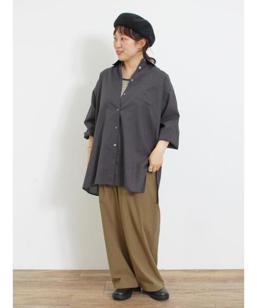 Samansa Mos2(サマンサ モスモス)の「【M/Lサイズ】ツイルイージーストレートパンツ(その他パンツ・レディース・カーキ/ブラウン/チャコールグレー・M/L)」の19枚目の写真