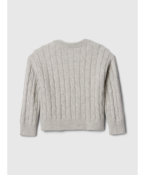 GAP（ギャップ）の「babyGap CashSoft カシミヤタッチ ケーブルニットセーター（ニット/セーター・キッズ・ベージュ/ピンク/グレー/マルチ・70cm/80ｃｍ/90cm/95cm/100cm/105cm/110cm）」の6枚目の写真
