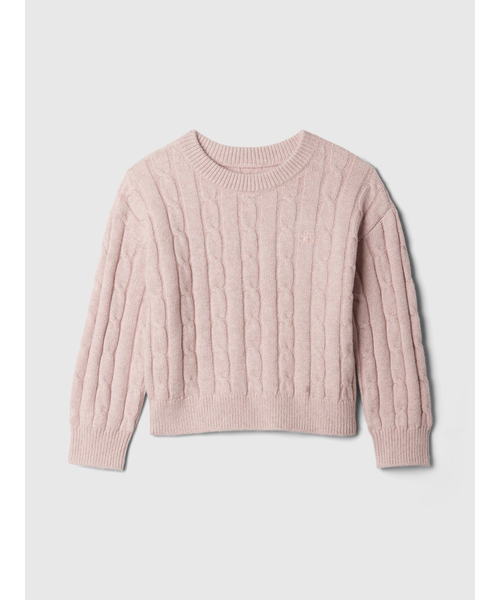 GAP（ギャップ）の「babyGap CashSoft カシミヤタッチ ケーブルニットセーター（ニット/セーター・キッズ・ベージュ/ピンク/グレー/マルチ・70cm/80ｃｍ/90cm/95cm/100cm/105cm/110cm）」の7枚目の写真