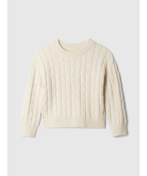 GAP（ギャップ）の「babyGap CashSoft カシミヤタッチ ケーブルニットセーター（ニット/セーター・キッズ・ベージュ/ピンク/グレー/マルチ・70cm/80ｃｍ/90cm/95cm/100cm/105cm/110cm）」の11枚目の写真