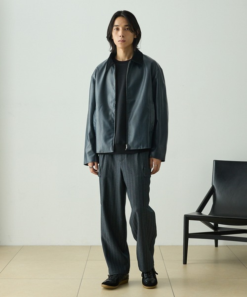 EMMA CLOTHES（エマクローズ）の「ラグランバルーンスリーブオーバーサイズスウェット（スウェット・メンズ・ネイビー/ブラック/ブラウン/チャコールグレー/ライトグレー/グレイッシュブルー・M/L/S）」の19枚目の写真