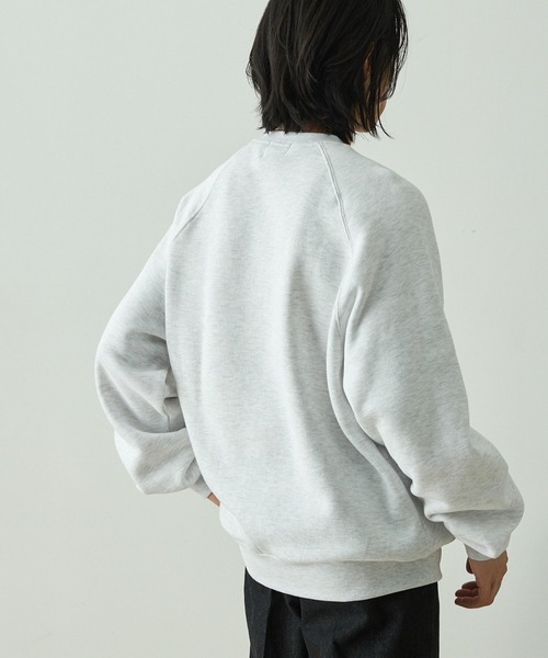 EMMA CLOTHES（エマクローズ）の「ラグランバルーンスリーブオーバーサイズスウェット（スウェット・メンズ・ネイビー/ブラック/ブラウン/チャコールグレー/ライトグレー/グレイッシュブルー・M/L/S）」の14枚目の写真