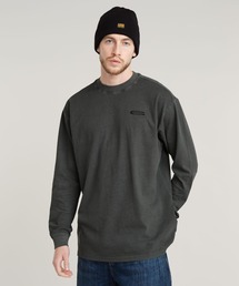 PIGMENT DYE LOOSE T-SHIRT/オーバーサイズピグメントダイロゴロングスリーブTシャツ