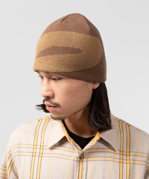 UNION(UNION TOKYO)(ユニオン)の「UNION TOKYO HALO BEANIE ユニオントーキョー(ニットキャップ/ビーニー・メンズ・ブラック/オリーブ/ブラック系その他/ブラウン・FREE)」の13枚目の写真
