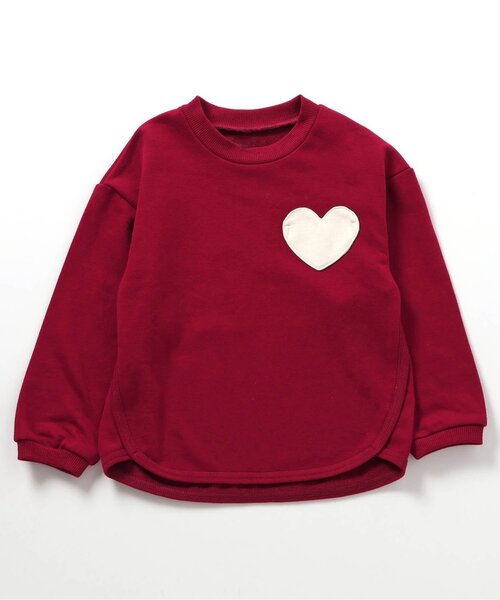 apres les cours（アプレレクール）の「無地・総柄ゆったりトレーナー（スウェット・キッズ・アイボリー/レッド/サーモンピンク/ブラック/ネイビー/その他3/クリーム・110/100/90/80/140/130/120）」の21枚目の写真