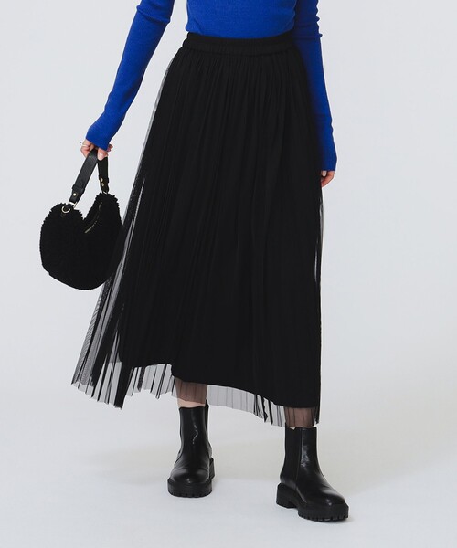 【セール】チュール プリーツ スカート（スカート）｜B:MING by BEAMS（ビーミングバイビームス）