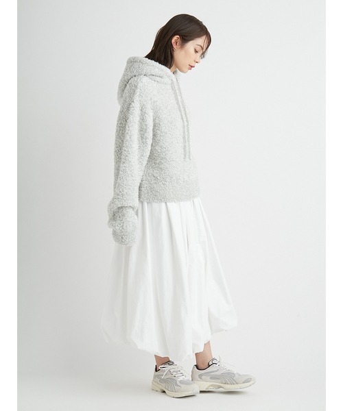 emmi（エミ）の「ラメニットフーディー（ニット/セーター）」 - WEAR