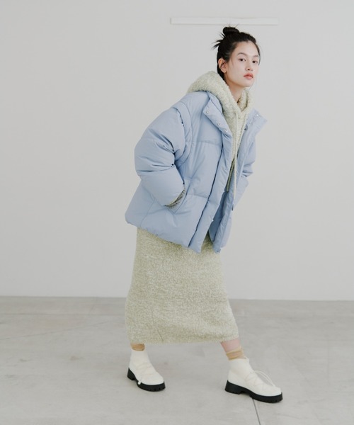 ◆新品◆　emmi ラメニット　フーディー　ラメ　シルバー　きらきら☆ emmi（エミ）の「ラメニットフーディー（ニット/セーター）」 - WEAR