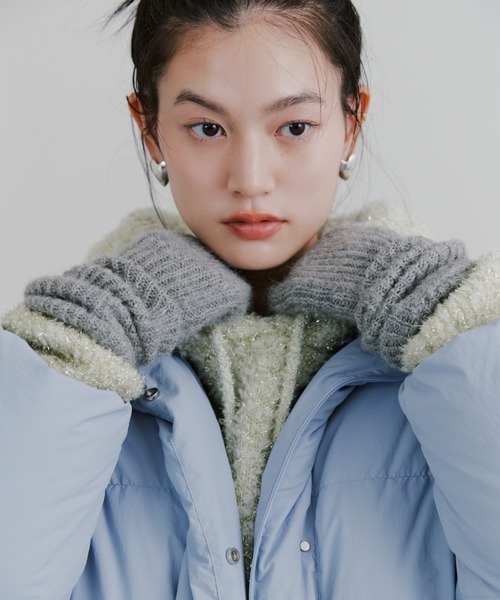 emmi（エミ）の「ラメニットフーディー（ニット/セーター）」 - WEAR