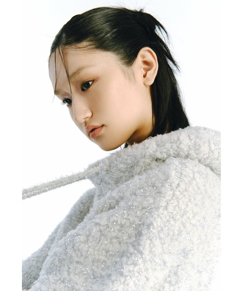 emmi（エミ）の「ラメニットフーディー（ニット/セーター）」 - WEAR