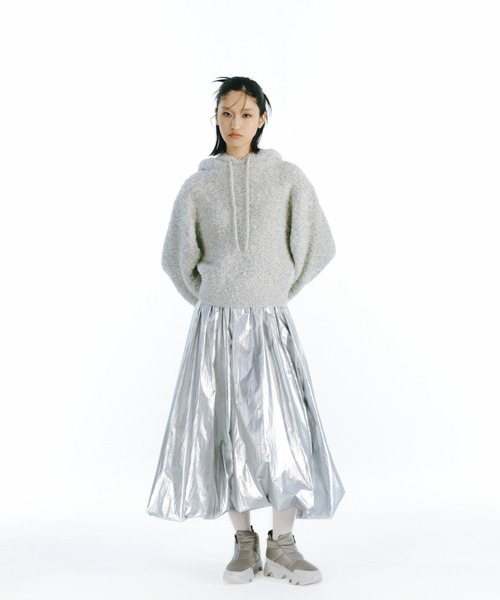 emmi（エミ）の「ラメニットフーディー（ニット/セーター）」 - WEAR