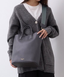 【TREASURE TOPKAPI】スムースレザー 2way ショルダー付 トートバッグ