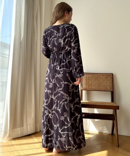 SNIDEL HOME（スナイデルホーム）の「リボンカシュクールワンピース 
