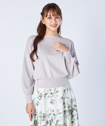 LAISSE PASSE | オフショルショートプルオーバー(ニット/セーター)