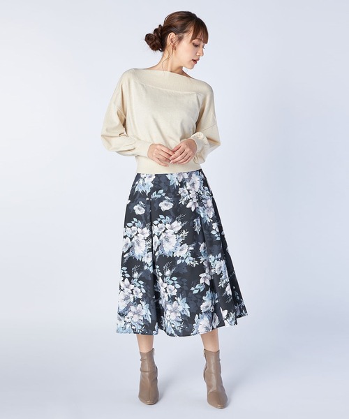 LAISSE PASSE（レッセパッセ）の「オフショルショートプルオーバー（ニット/セーター・レディース・ピンク/ミント/ベージュ/マスタード/ライトピンク・MEDIUM）」の7枚目の写真