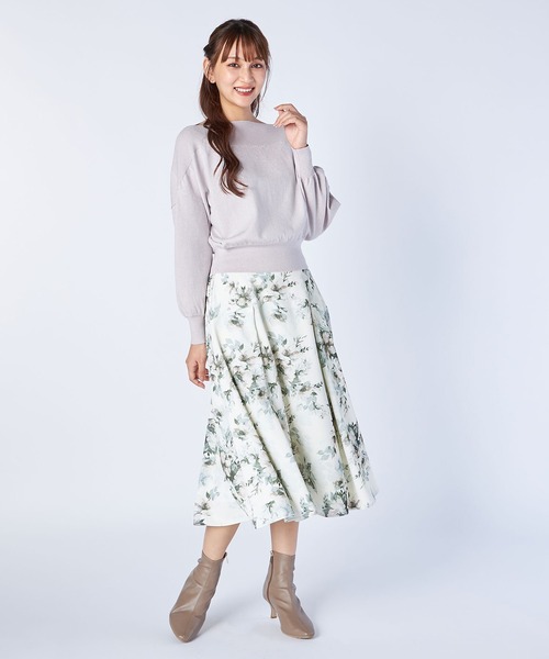 LAISSE PASSE（レッセパッセ）の「オフショルショートプルオーバー（ニット/セーター・レディース・ピンク/ミント/ベージュ/マスタード/ライトピンク・MEDIUM）」の18枚目の写真