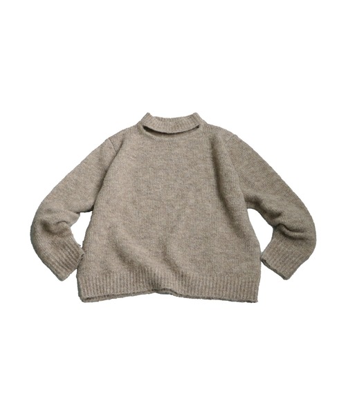 antiqua(アンティカ)の「肌見せハイネックニット(ニット/セーター・レディース・グリーン/グレー/ベージュ・ONESIZE)」の22枚目の写真