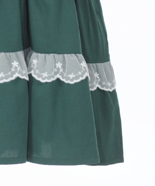 axes femme(アクシーズファム)の「ネコ襟ティアードワンピース(ワンピース・キッズ・ダークグリーン/パープル・MEDIUM/LARGE/X-LARGE)」の10枚目の写真