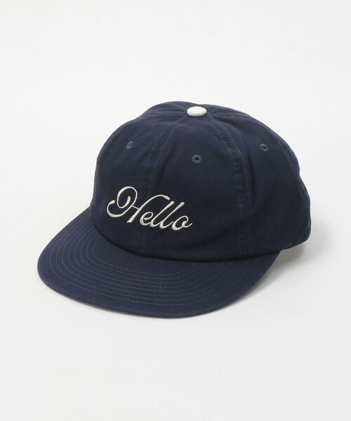 HELLO SUNRISE（ハローサンライズ）の「＜HELLO SUNRISE＞  ハロー タイポ ロゴ 6パネル キャップ（キャップ・メンズ・ネイビー・FREE）」の4枚目の写真