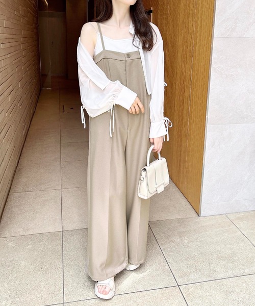 INGNI（イング）の「ベアキャミサロペット（サロペット/オーバーオール・レディース・ベージュ/グレー/ブラック・M）」の3枚目の写真