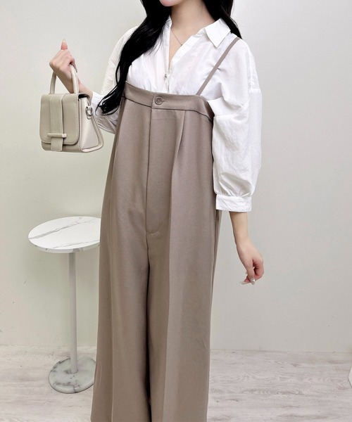 INGNI（イング）の「ベアキャミサロペット（サロペット/オーバーオール・レディース・ベージュ/グレー/ブラック・M）」の21枚目の写真