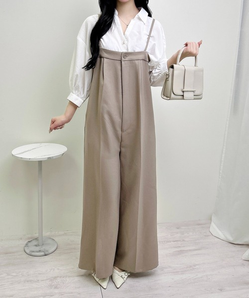 INGNI（イング）の「ベアキャミサロペット（サロペット/オーバーオール・レディース・ベージュ/グレー/ブラック・M）」の19枚目の写真