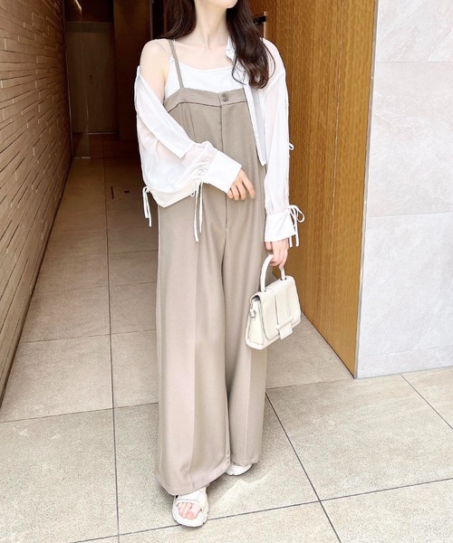 INGNI（イング）の「ベアキャミサロペット（サロペット/オーバーオール・レディース・ベージュ/グレー/ブラック・M）」の18枚目の写真