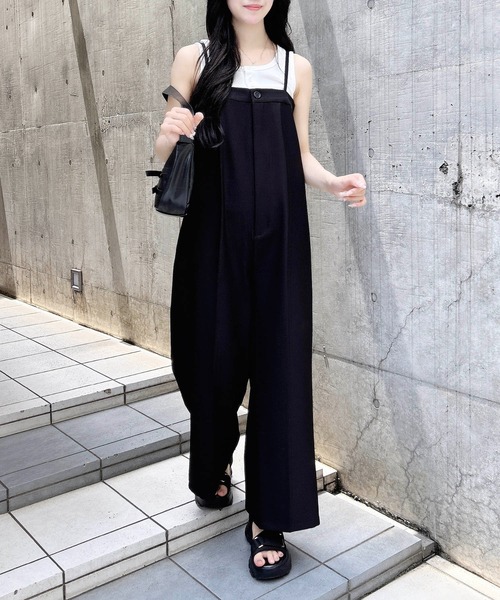 INGNI（イング）の「ベアキャミサロペット（サロペット/オーバーオール・レディース・ベージュ/グレー/ブラック・M）」の5枚目の写真