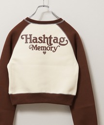【MEMORY】lady's オーバーロック ボンディング ラグラン ショート丈スウェット / Lady's Overlock Bonded Raglan Short Length Sweatshirt