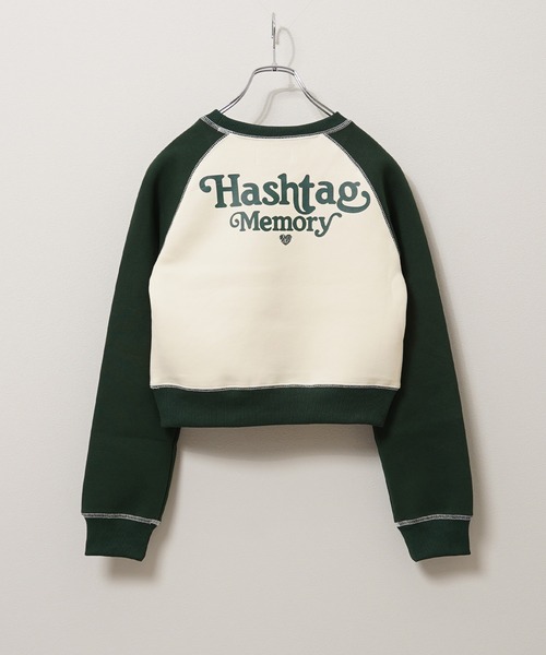 #MEMORY(メモリー)の「【MEMORY】lady's オーバーロック ボンディング ラグラン ショート丈スウェット / Lady's Overlock Bonded Raglan Short Length Sweatshirt(スウェット・レディース・ホワイト系/グリーン/ブラウン/ブラック・FREE)」の12枚目の写真