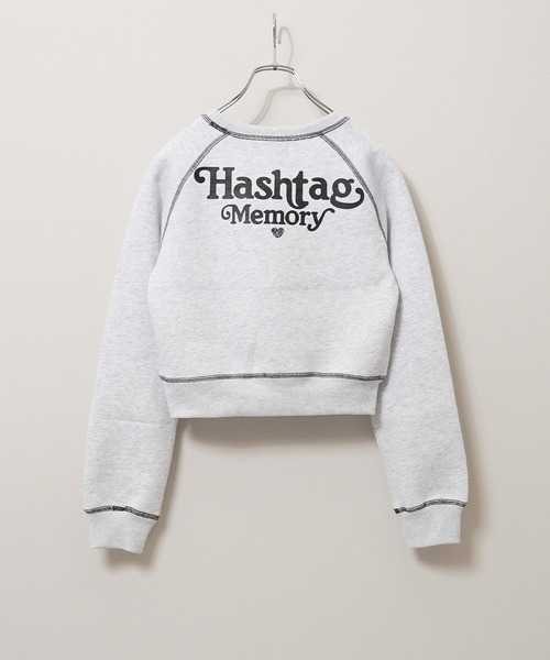 #MEMORY(メモリー)の「【MEMORY】lady's オーバーロック ボンディング ラグラン ショート丈スウェット / Lady's Overlock Bonded Raglan Short Length Sweatshirt(スウェット・レディース・ホワイト系/グリーン/ブラウン/ブラック・FREE)」の6枚目の写真