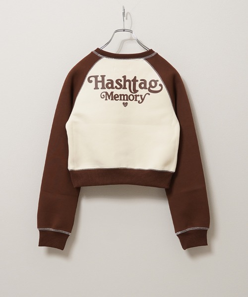 #MEMORY(メモリー)の「【MEMORY】lady's オーバーロック ボンディング ラグラン ショート丈スウェット / Lady's Overlock Bonded Raglan Short Length Sweatshirt(スウェット・レディース・ホワイト系/グリーン/ブラウン/ブラック・FREE)」の10枚目の写真