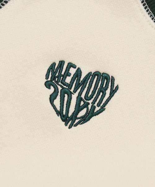 #MEMORY(メモリー)の「【MEMORY】lady's オーバーロック ボンディング ラグラン ショート丈スウェット / Lady's Overlock Bonded Raglan Short Length Sweatshirt(スウェット・レディース・ホワイト系/グリーン/ブラウン/ブラック・FREE)」の15枚目の写真