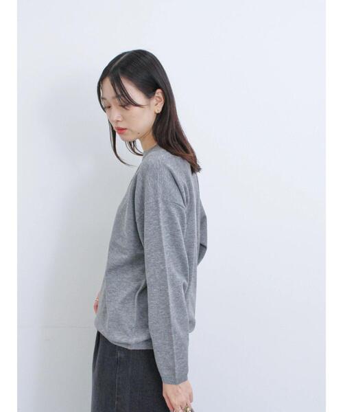 Samansa Mos2 blue（サマンサモスモスブルー）の「◎レイヤードライクニットプルオーバー（ニット/セーター・レディース・グレー/ブラウン/ベージュ・F）」の8枚目の写真